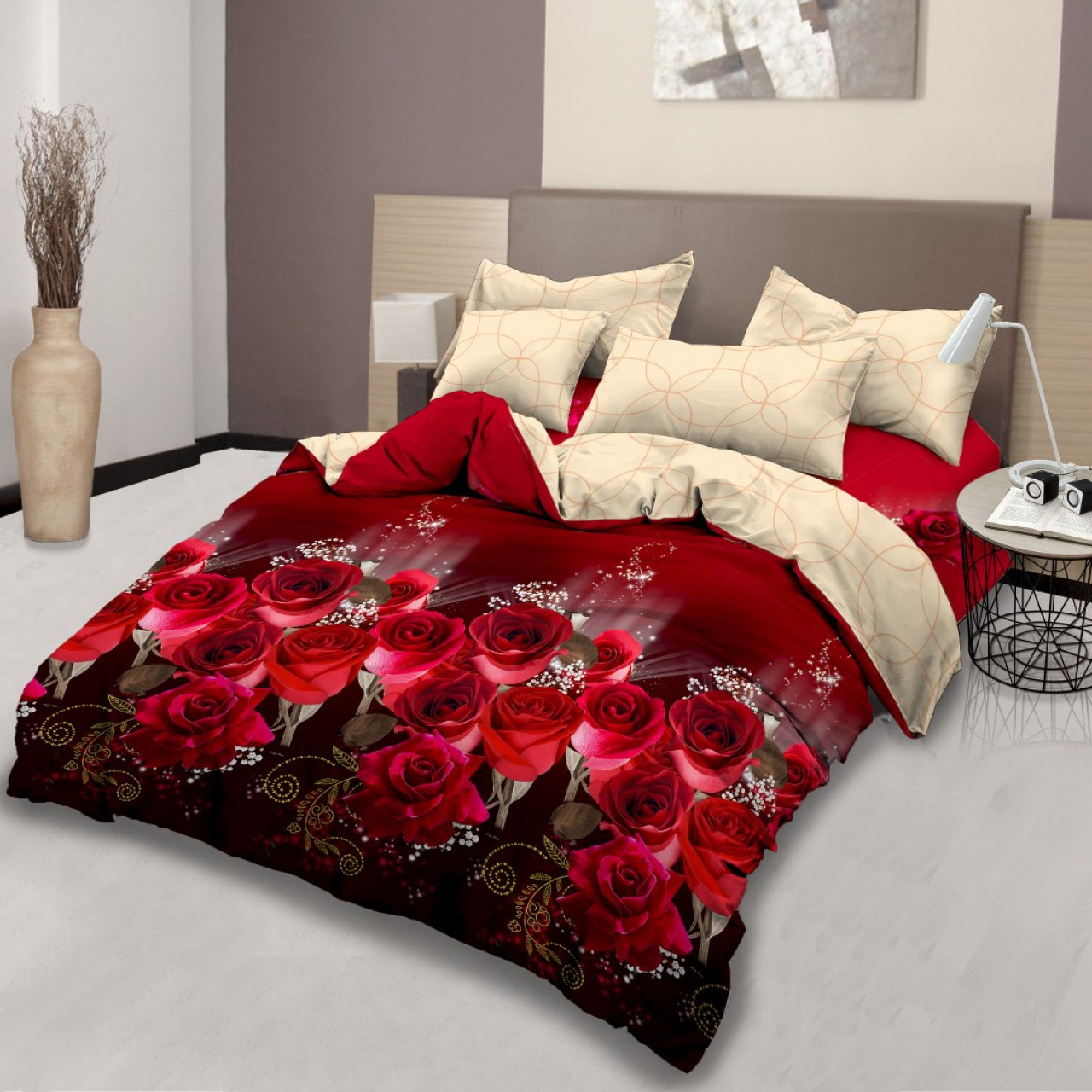Lady Rose Bed Cover Queen 160x200 - Lady Rose